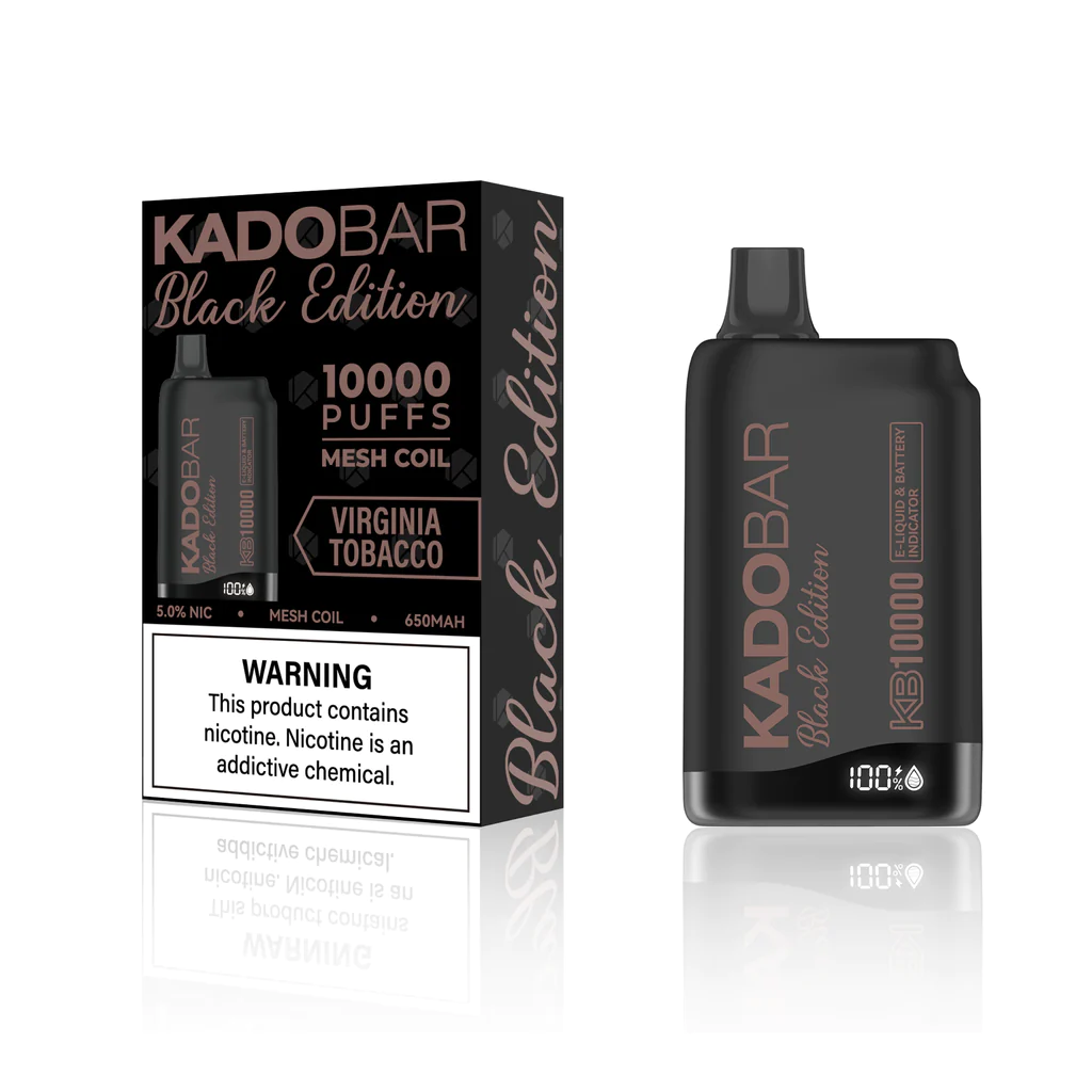 Virginia Tobacco - Kado Bar Black Edition 10000 Puffs