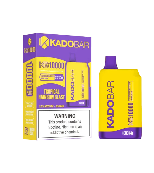 Discover the Tropical Rainbow Blast Kado Bar: 10000 Puffs reviews