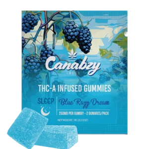 Canabzy THC-A Infused Gummies 500mg - Blue Razz Dream