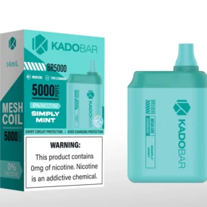 Simply Mint Kado Bar 5000 Vape - 0% Nicotine