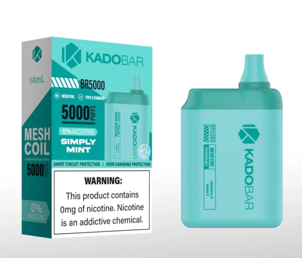 Simply Mint Kado Bar 5000 Vape - 0% Nicotine