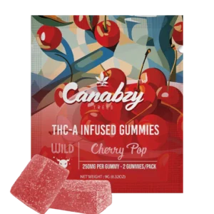 Canabzy THC-A Infused Gummies 500mg - Cherry Pop