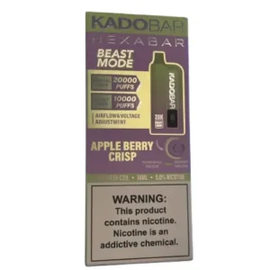 Apple Berry Crisp – Hexa X Kado Bar 20000 Puffs