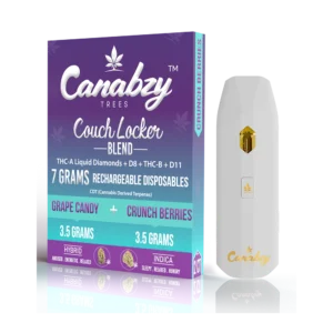 Canabzy Disposable – Couch Locker Blend – Grape Candy + Crunch Berries