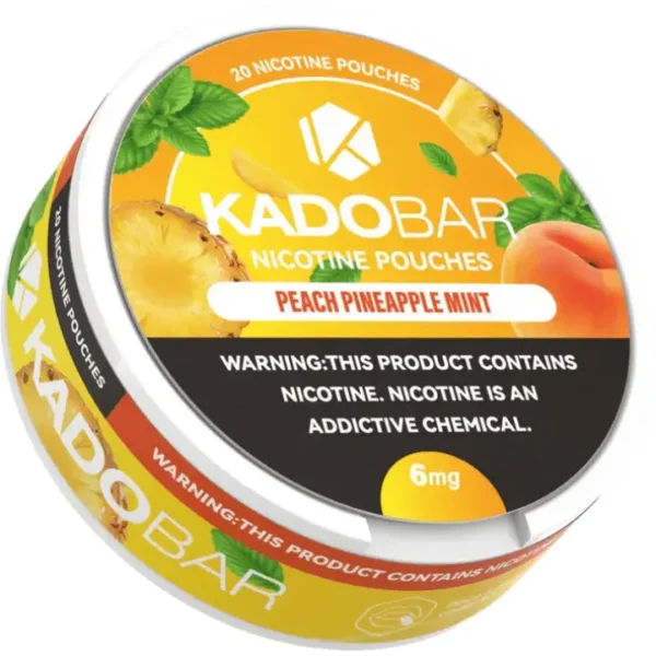 Peach Pineapple Mint – Kado Bar Nicotine Pouches – 12MG