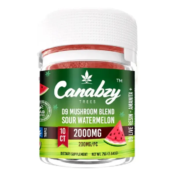 Canabzy Gummies Sour Watermelon