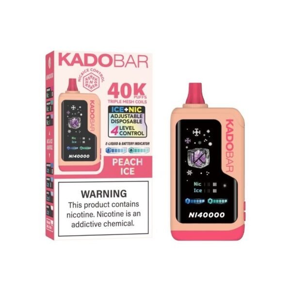 Kado Bar NI40K Peach Ice - Ice+Nic Control Vape