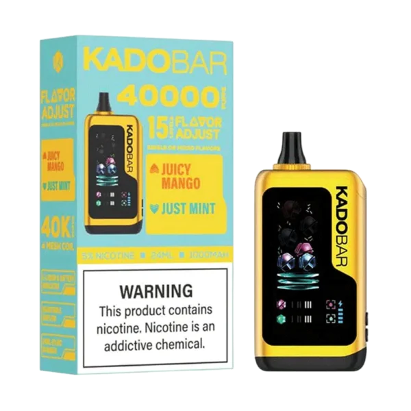 Kado Bar x Adjust Juicy Mango + Just Mint NI40K Disposable