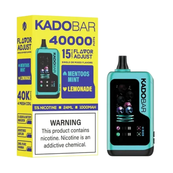 Kado Bar x Adjust Mentoos Mint + Lemonade NI40K Disposable