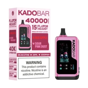 Kado Bar x Adjust Red Apple + Sour Pink Dust NI40K Disposable