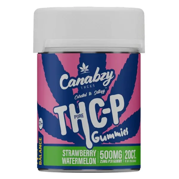Strawberry Watermelon Canabzy THC-P Gummies 500mg 20ct/jar