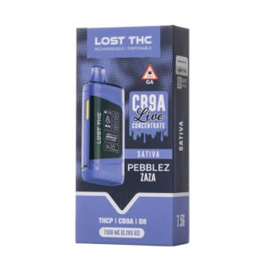 Lost THC THCA Live Concentrate Pebblez Zaza (Sativa) – Disposable Vape 7.5g