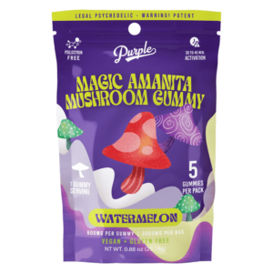 Watermelon purple magic Amanita Mushroom Gummies