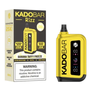 Kado Bar Rizz Banana Taffy Freeze Disposable Vape – 25000 Puffs