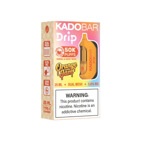 Orange Jam-Kado Bar Drip 50K Disposable Vape 1 Orange Jam Kado Bar Drip 50K