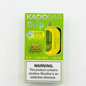 Sour Lemon Gummies-Kado Bar Drip 50K Disposable Vape
