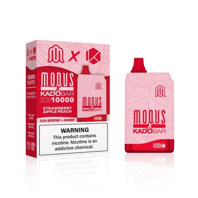 Strawberry Apple Peach Modus X Kado Bar Kb10000 Puffs Disposable Vape 1 Strawberry Apple Peach Modus X Kado Bar